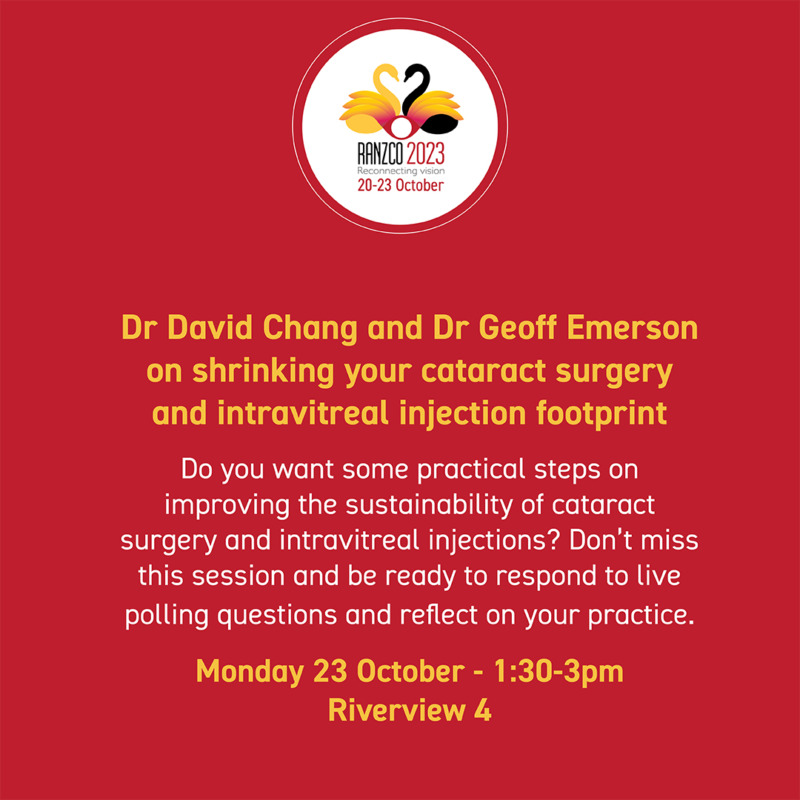 Dr David Chang and Dr Geoff Emerson